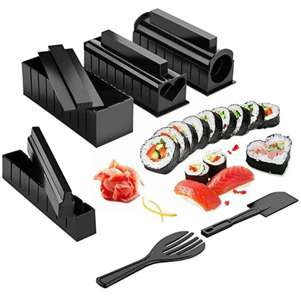 

DIY Sushi Maker Sushi Making Kit Roller Rice Mold Easy Sushi Cooking Japanese Chef Tools Cooking kitchen Sushi M4W8
