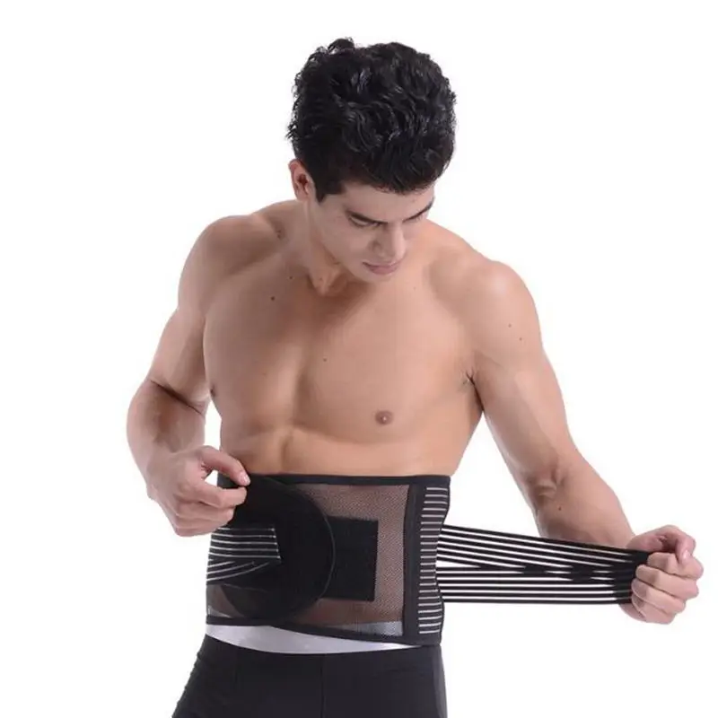 Спортивный пояс с защитой талии облегающий живот для похудения вентиляция пот