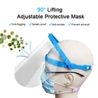 Регулируемая разноцветная противотуманная прозрачная маска с защитой от брызг Двусторонняя противотуманная маска для лица для взрослых кухонный инструмент