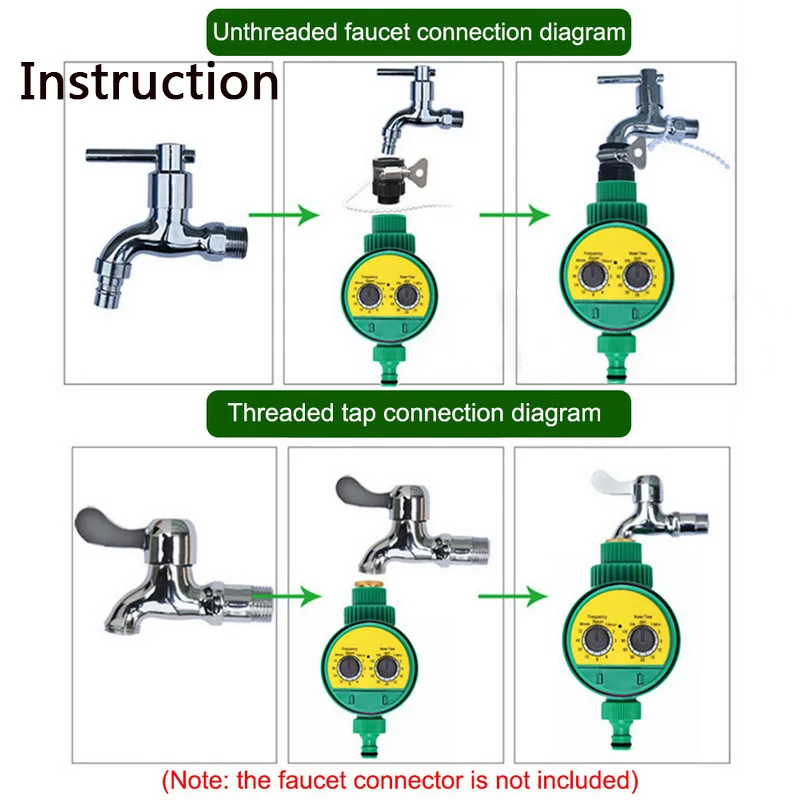 

Automatic Watering Timer Irrigation Timer Ball Valve Electronic Irrigation Controller Water Timer For Garden Watering System