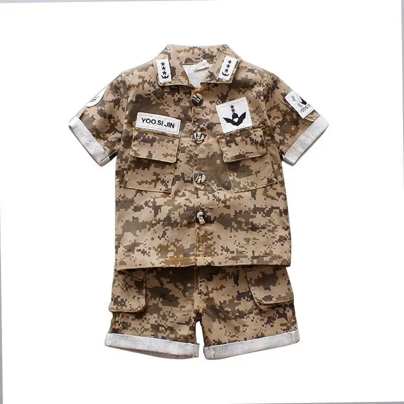 Детский классический Камуфляжный костюм тренировочные костюмы в стиле милитари