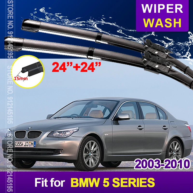 

Front Wiper Blades for BMW 5 Series E60 E61 2003 ~ 2010 Accessories Auto 520i 523i 525i 528i 530i 535i 540i 545i 550i M5 520d