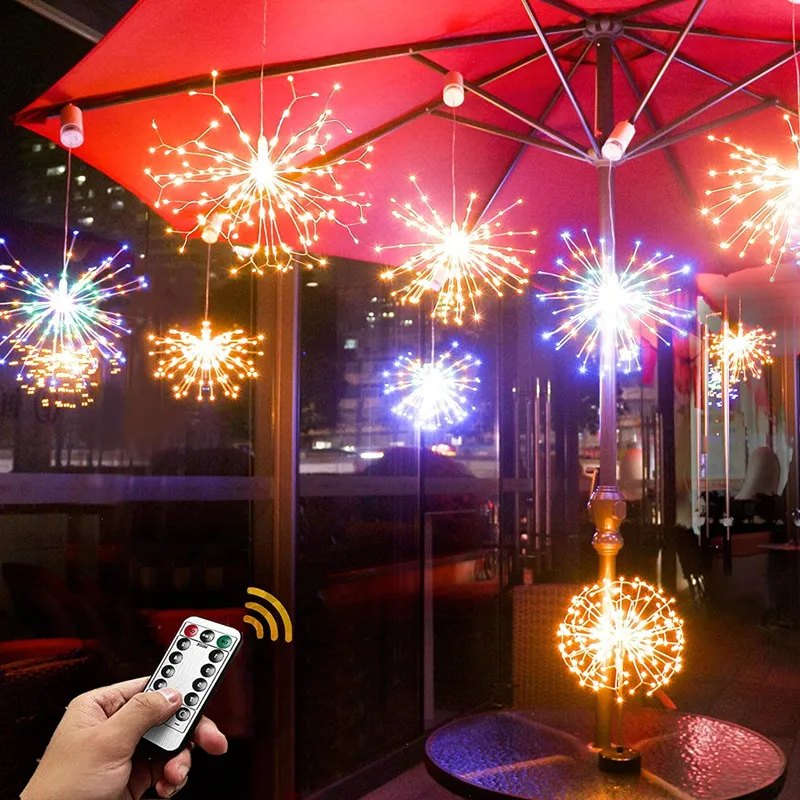 Стилизованные под языки пламени светильник s Led Fairy Медный провод струнный 8