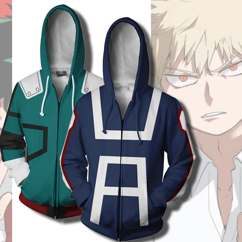 

Аниме Boku No My Hero academic костюмы для косплея толстовки Bakugou Todoroki Shoto My Hero academic Кофты для женщин и мужчин