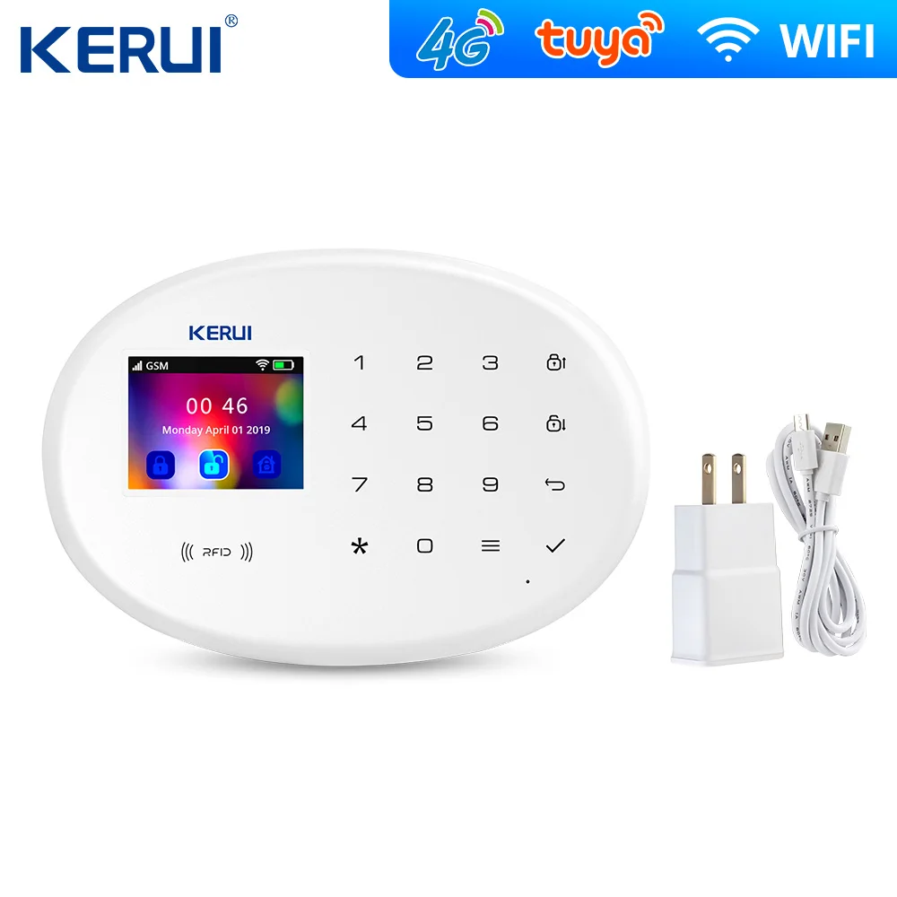 KERUI W204 4G Tuya Alarm Wifi Gsm 3MP PZT Outdoor Camera Wireless GSM SMS Intruder Security Alarm System Solar Siren enlarge