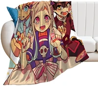 toilet bound hanako kun anime throw blanket microfiber lightweight fluffy cozy blanket for couch sofa bed for anime fans