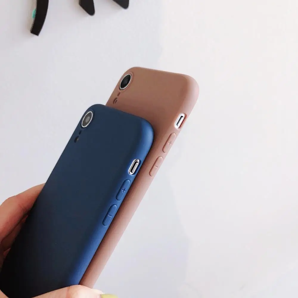 Чехол карамельного цвета для iphone 11 pro XS Max XR Силиконовый противоударный чехол 5 5S SE