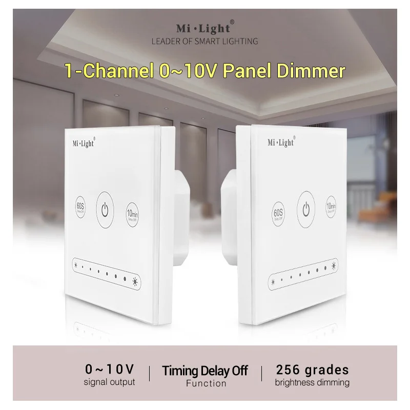 L1 Max 20 мА/канальный выход AC100 ~ 240 В настенный 1 канальный 0 10 в led панель диммер для