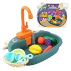 Детские игрушки для кухни, имитация электрической посудомоечной машины, ролевые игры в еду, развивающие ролевые игры для девочек, игрушки для детей, подарки