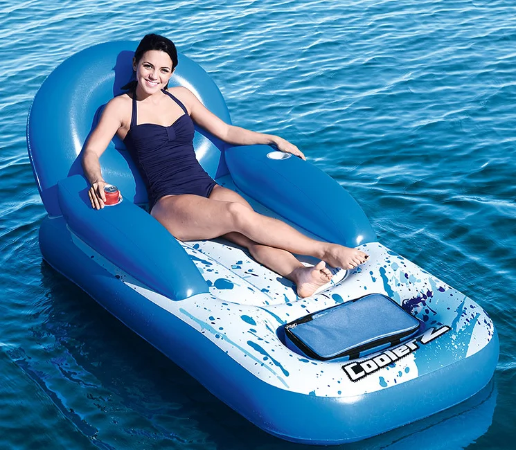 

Single outdoor inflatable pontoon ocean rafting boat beach vacation swimming pool inflatable bed