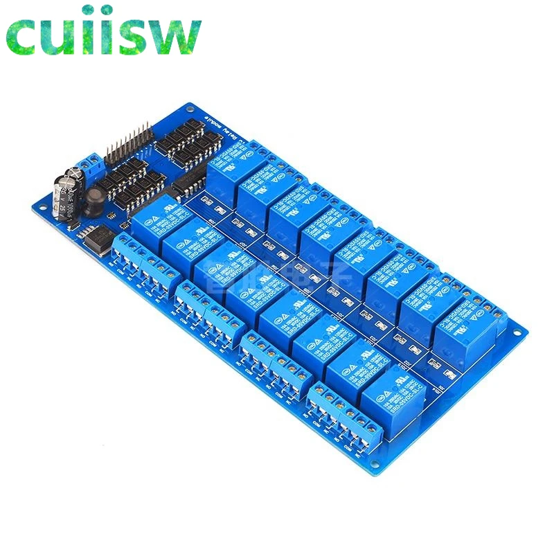 1 шт. 12В 16 канальный релейный модуль для arduino ARM PIC AVR DSP электронная релейная