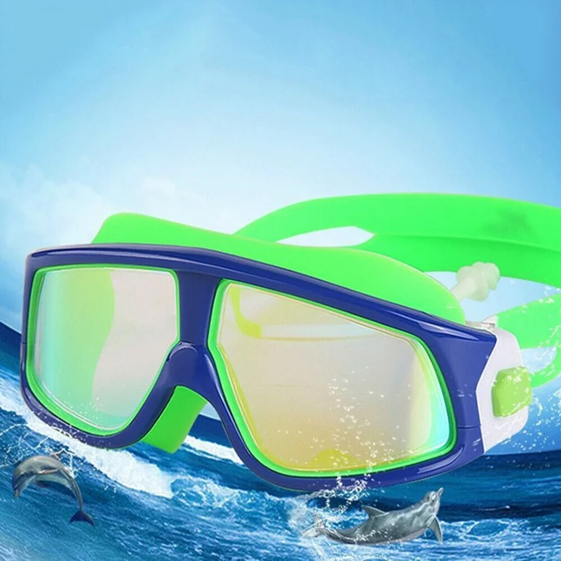 Летние Очки для плавания Детские гальванизированные линзы защита от УФ лучей