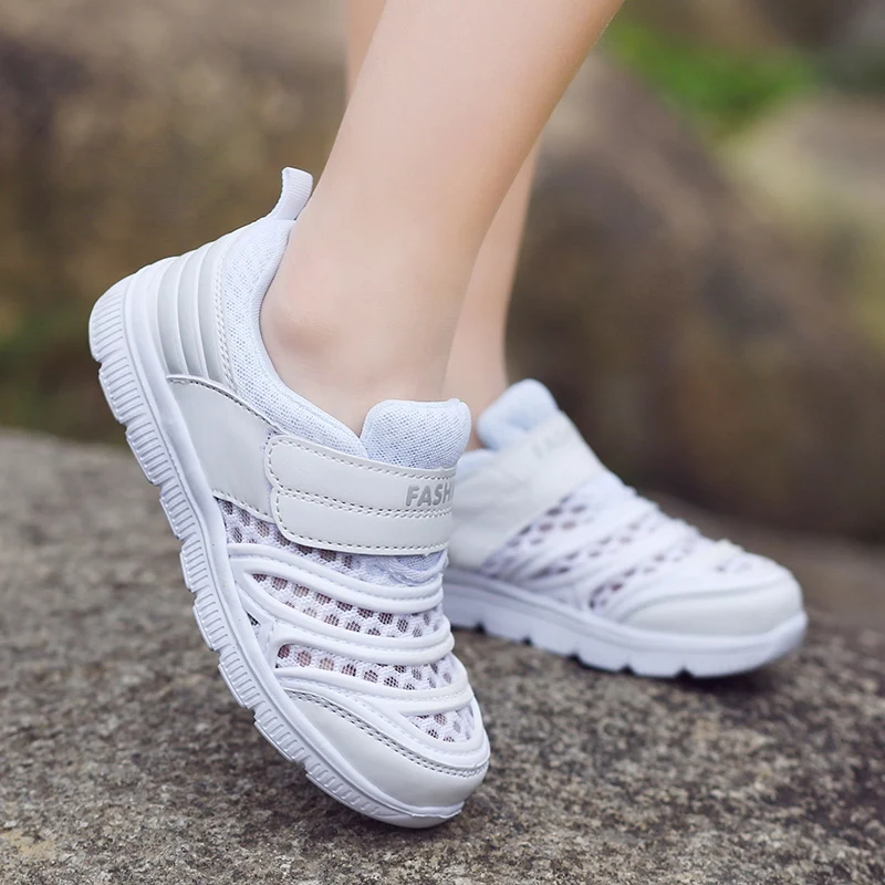 Детские кроссовки для бега спортивная обувь мальчиков двойная сетчатая дышащая