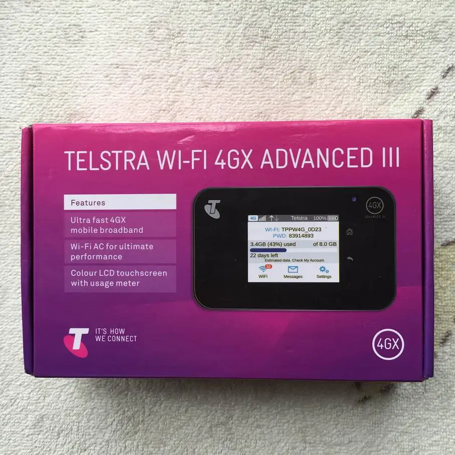 Разблокированный 2," сенсорный экран Netgear Aircard AC810S 810S с 2 антеннами Cat11 600 Мбит/с 4G LTE MiFi Мобильная точка доступа wifi роутер - Цвет: Original package box