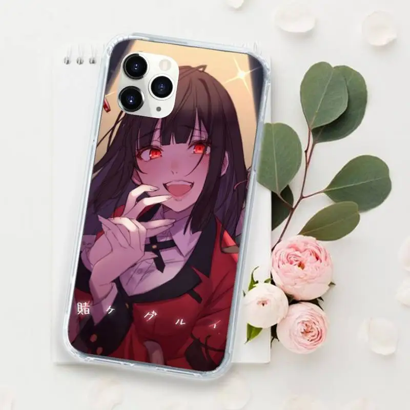 

Crazy Excitement Manga Kakegurui anime Phone Case for iPhone 11 12 pro XS MAX 8 7 6 6S Plus X 5S SE 2020 XR Luxury brand coque