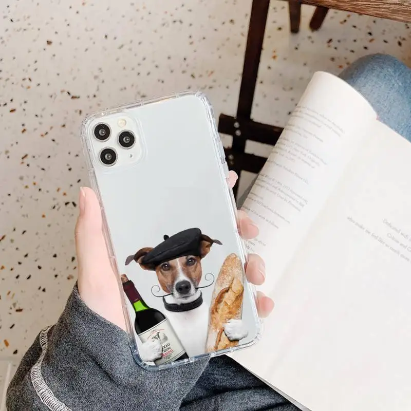 

Jack Russell Terrier Dog Phone Case Transparent for iPhone 11 12 mini pro XS MAX 8 7 6 6S Plus X 5S SE 2020 XR