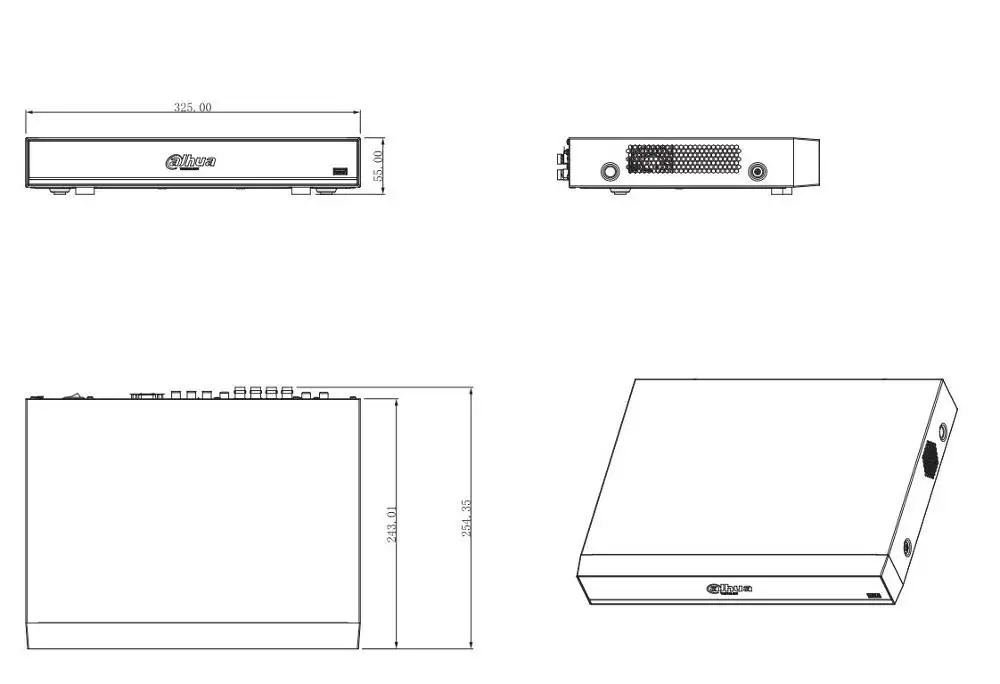 Dahua XVR XVR7108HE 4K X 8 канальный пента брид мини 1U цифровой видеорегистратор IoT & POS