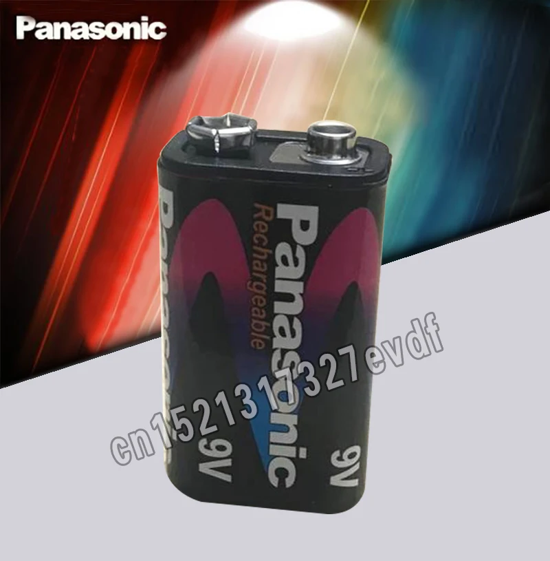 100% Новинка оригинальные аккумуляторные батареи Panasonic 9V 220mah 6F22 Ni-CD | Электроника
