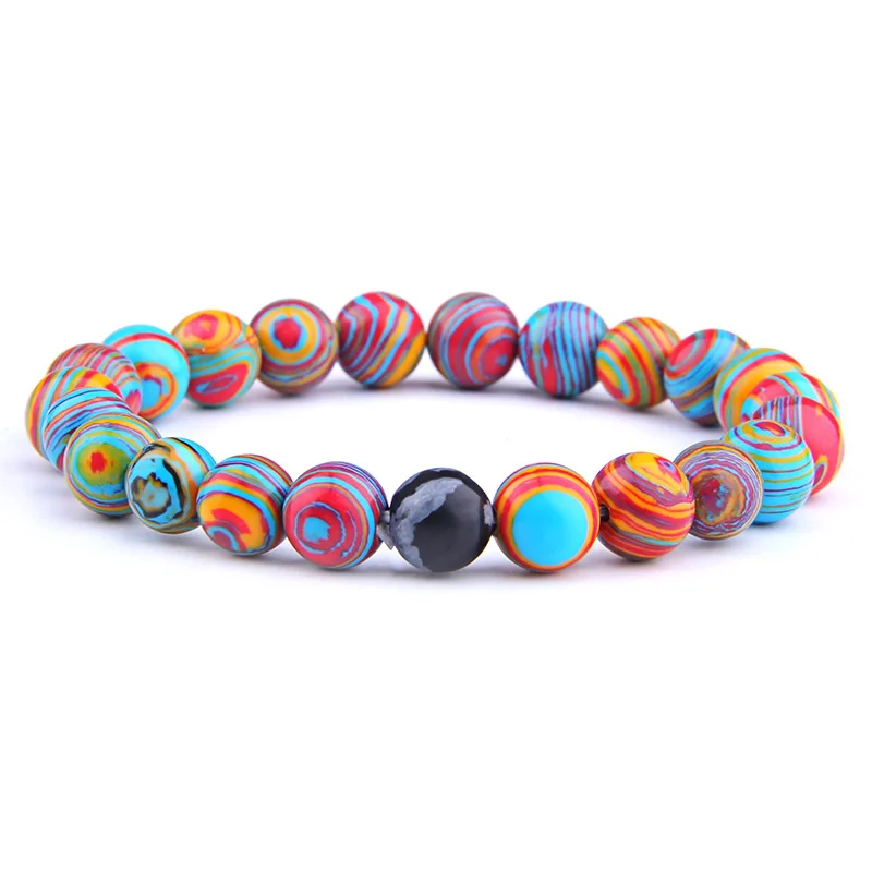 Браслеты для женщин и мужчин браслеты из камней бисера Малахита ниток амулетный