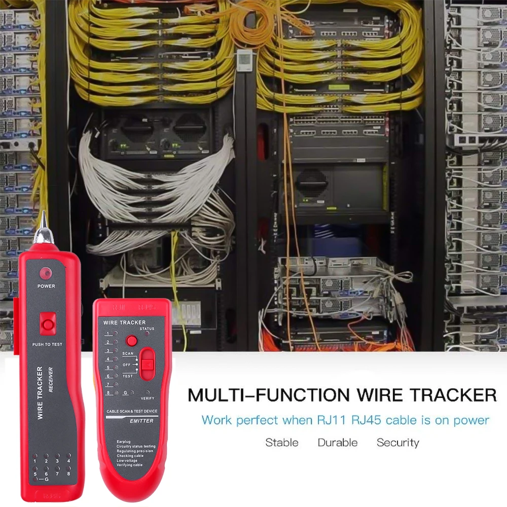 kebidumei RJ11 RJ45 Cat5 Cat6 Telephone Wire Tracker Tracer Toner Ethernet LAN Network Cable Tester Detector Line Finder images - 6