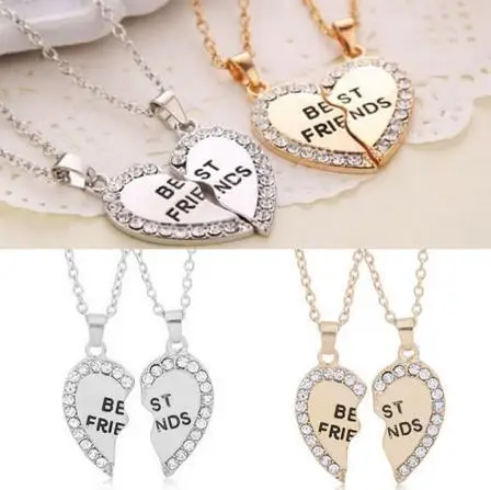 Fashion Friend Forever Series One Half And A Girlfriend Brother Couple Gold Silver Pendant Necklace | Украшения и аксессуары