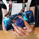 KONSMART для VIVO Y20 чехол Ретро 3D камера чехол для телефона чехол VIVO Y20I мультяшный милый силиконовый мягкий синий светильник с подставкой задняя крышка с ремешком