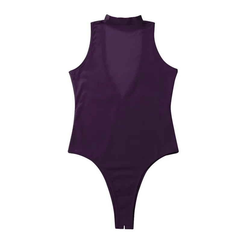 Женское прозрачное пикантное цельное Прозрачное нижнее белье в сетку воротник