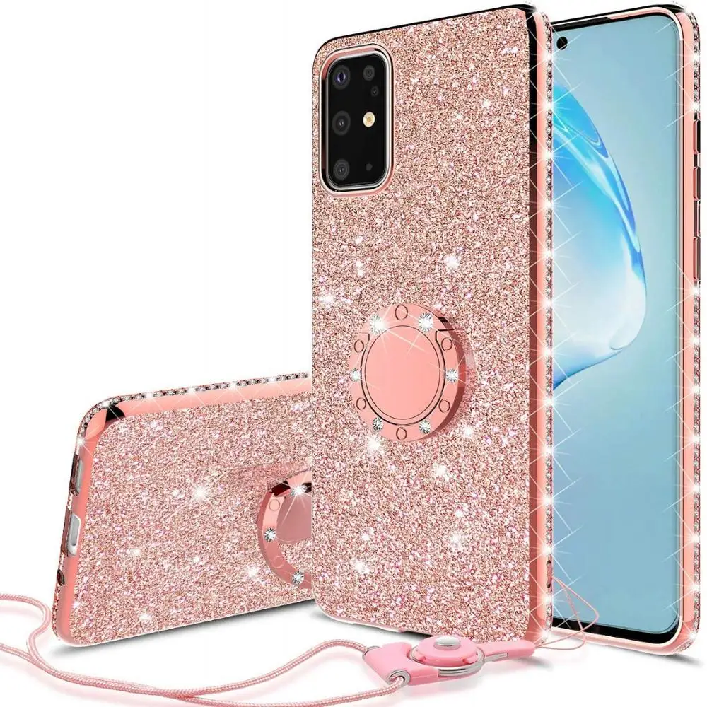 Алмазный чехол для Samsung Galaxy S20 Ultra S10 S9 S8 Note 20 10 9 Plus A71 A51 A70 A50 A30 M30s блестящий
