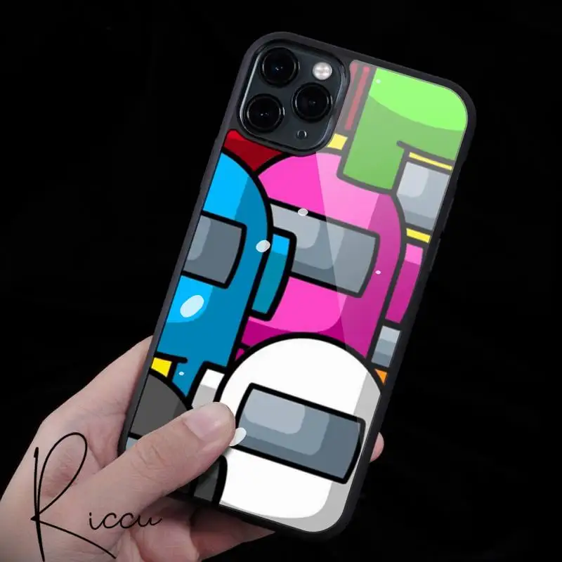 

Hot Game Us Among Cute Phone Case Rubber for iPhone 12 11 Pro Max XS 8 7 6 6S Plus X 5S SE 2020 XR 12 Mini case