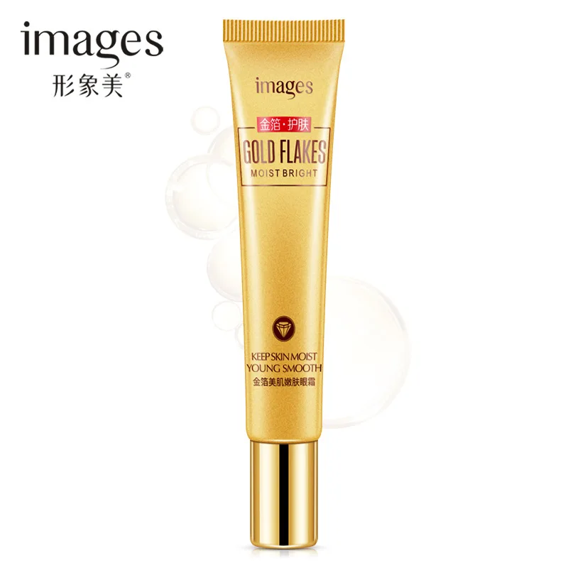 images Gold Flakes Moist Bright Eyes Creams Anti Aging Wrinkle Remove Dark Circles Whitening Smooth Eye Cream Skin Care |