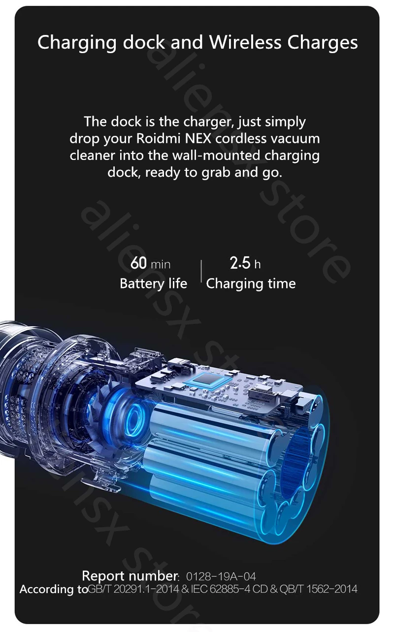 Xiaomi Roidmi NEX Storm Ручной беспроводной пылесос 2 в 1 сухая и влажная Беспроводная Магнитная Зарядка