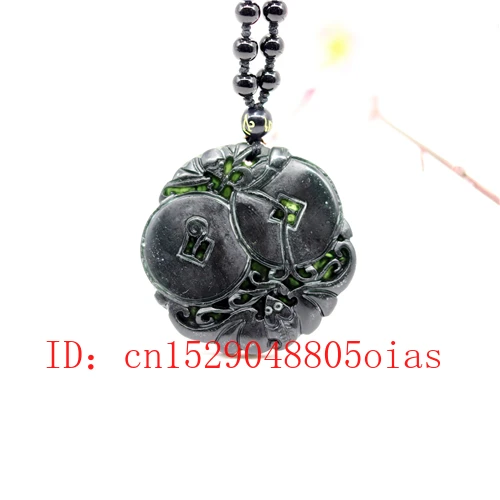 Натуральный черный зеленый нефрит обсидиан летучая мышь Кулон Бусы Изящные