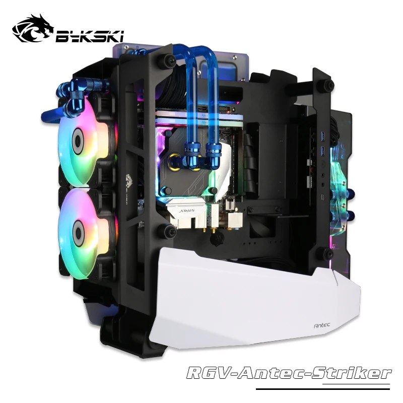 BYKSKI комплект используется для Antec Striker чехол для компьютера/акриловая доска Водного Канала решение/комплект для процессора и блока графического процессора