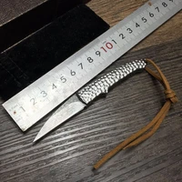hand tools camping outdoor survival knife damascus folding knife gift knife for collection