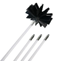 nylon brush with long handle flexible pipe rods for chimney fireplaces inner wall cleaning brush house cleaner tool