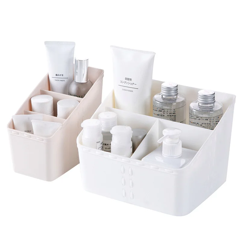 

Plastic Cosmetics Storage Box Desktop Sundries Storage Box Case Brush Lipstick Holder Skin Care Case Home Storage & Organization