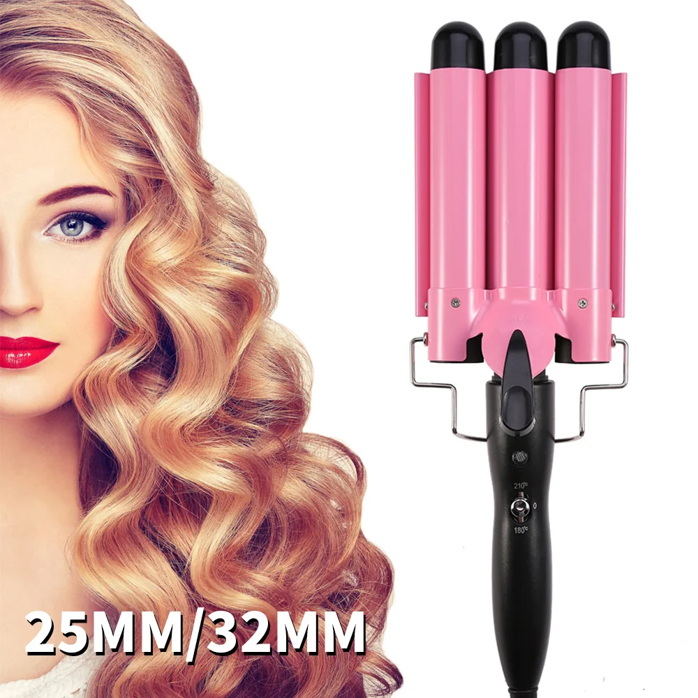 

Professional 32/28/25MM Hair Curling Iron Ceramic Triple Barrel Hair Curler Irons Hair Wave Waver Styling Tools Hair Styler Wand