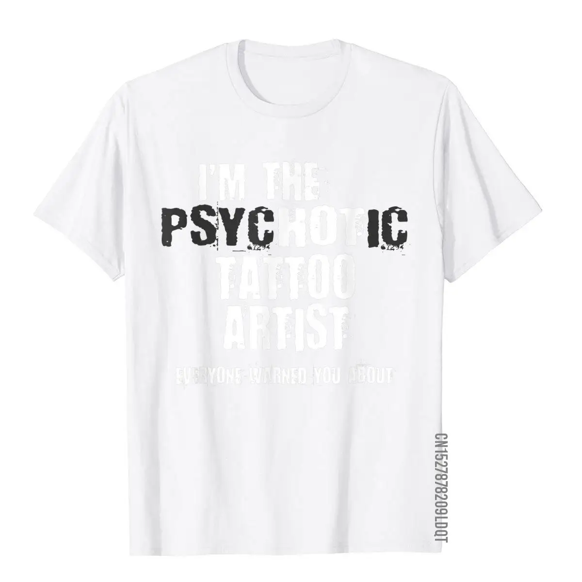 Футболка мужская с надписью I'm The Hot психоtic Tattoo Artist