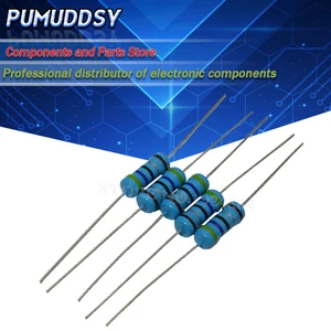 Металлопленочный резистор 1 Вт 1% 1R  1 м 2R 10R 22R 47R 100R 330R 1 к 4,7 к 10 к 22 к 47 к 100 к 330 к 470 к 1 2 10 22 47 100 330, 50 шт. Ом