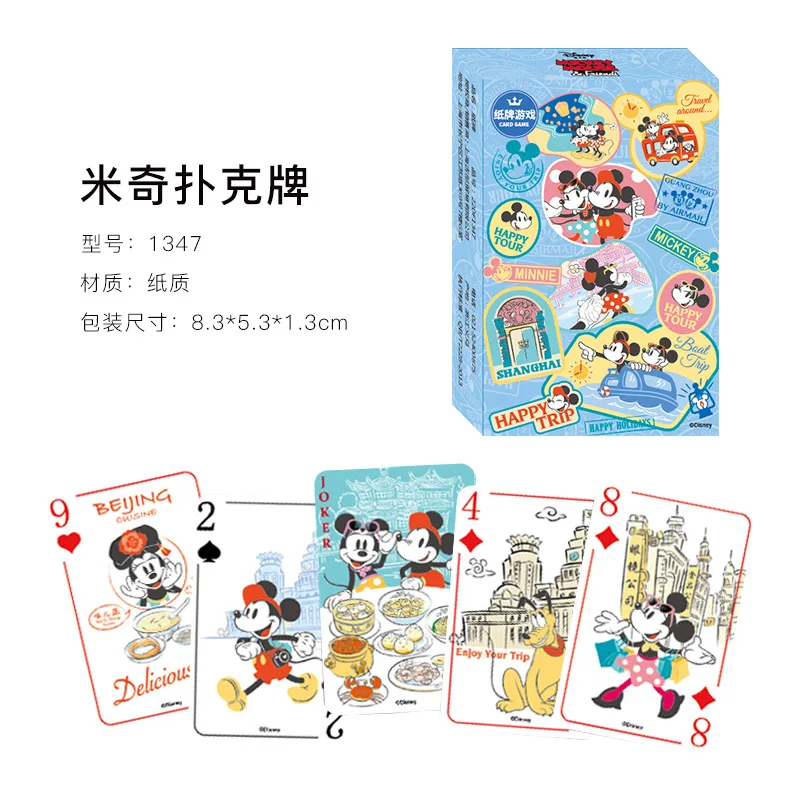 

Disney Card Game 54pcs Frozen2 Avengers/Mickey Cartoon Elsa/Hero Paper Playing Card Casual Desktop Card Game Children Adult Game
