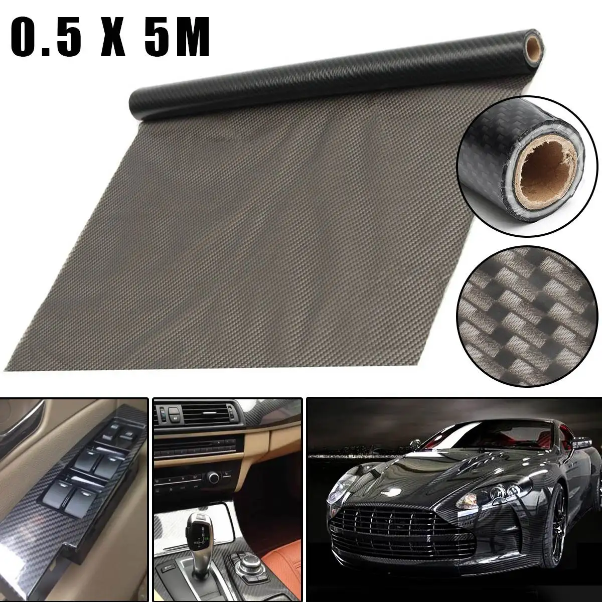 50x3/10/20 м углеродное волокно шаблон водная печать пленка гидрографическая