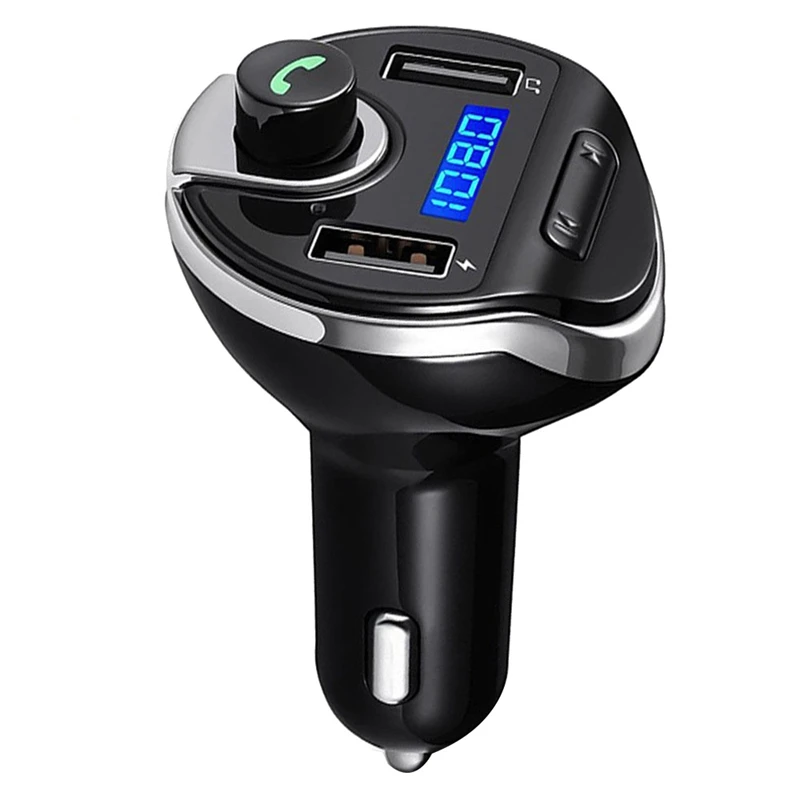 

Автомобильный Bluetooth 4,2 Fm-передатчик T20, автомобильный комплект, гарнитура, приемник, аудио, музыка, ЖК MP3-плеер, автомобильное зарядное устрой...