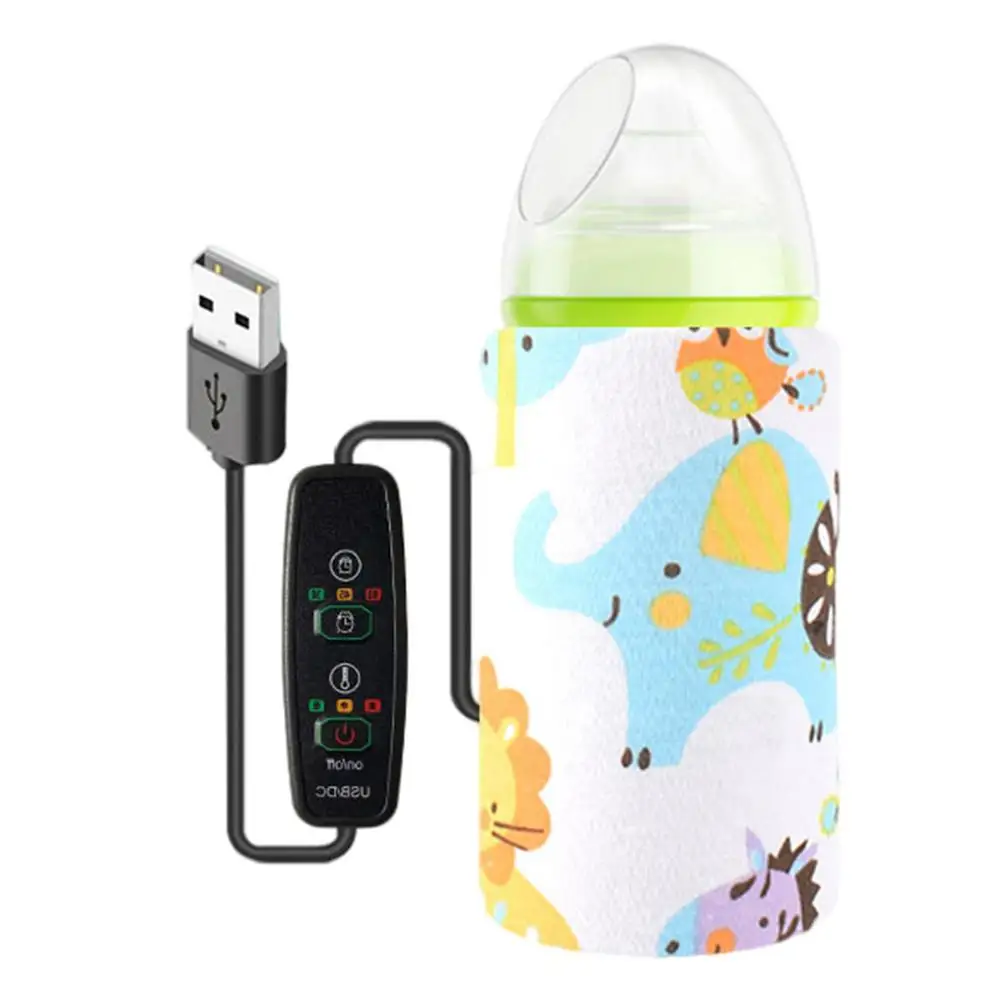 Portable USB Baby Bottle Warmer Travel Milk Warmer Thermostat Food Warm Cover For Infant Feeding Bottle Multifunctional Warm