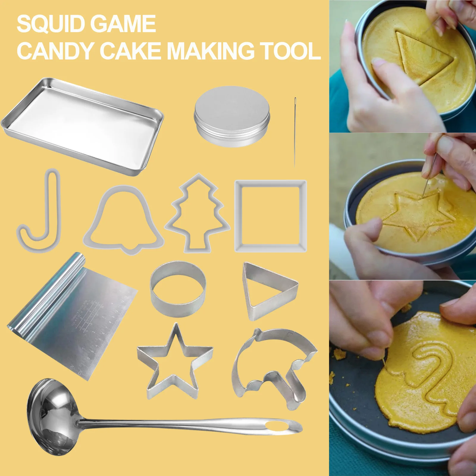 

Трафареты для изготовления конфет, печенья, кальмаров, корейский набор для выпечки «сделай сам», практичные кухонные инструменты для выпеч...