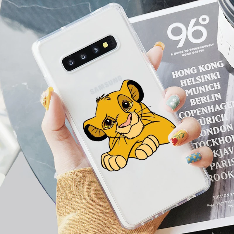 TPU Король Лев simba Pumba Hakuna Matata мягкий чехол для телефона samsung S7 Edeg S8 S9 Plus S10+ S10E Lite A50 A70 NOTE8 - Цвет: TPU
