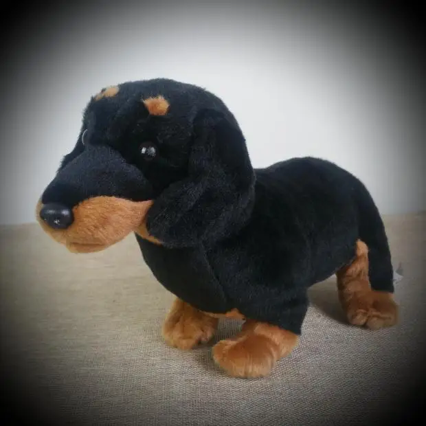 dachshund Импортные товары хвост один выход Италия пятно гиена кукла Африка спекл гиена моделирование животных ворс игрушки - Цвет: dachshund