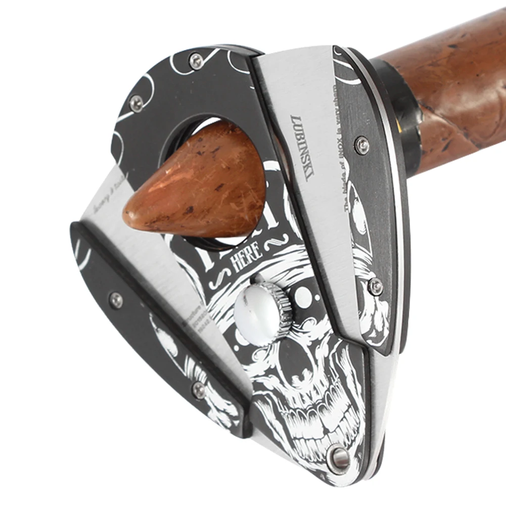 Карманный Каттер для сигар LUBINSKI портативная гильотина острое лезвие из