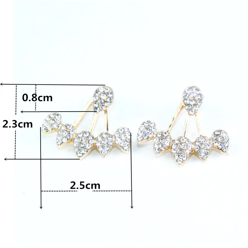 Full Diamond Star Personalized Earrings Female 2021 Retro Golden Metal Charming Jewelry Gift Party | Украшения и аксессуары