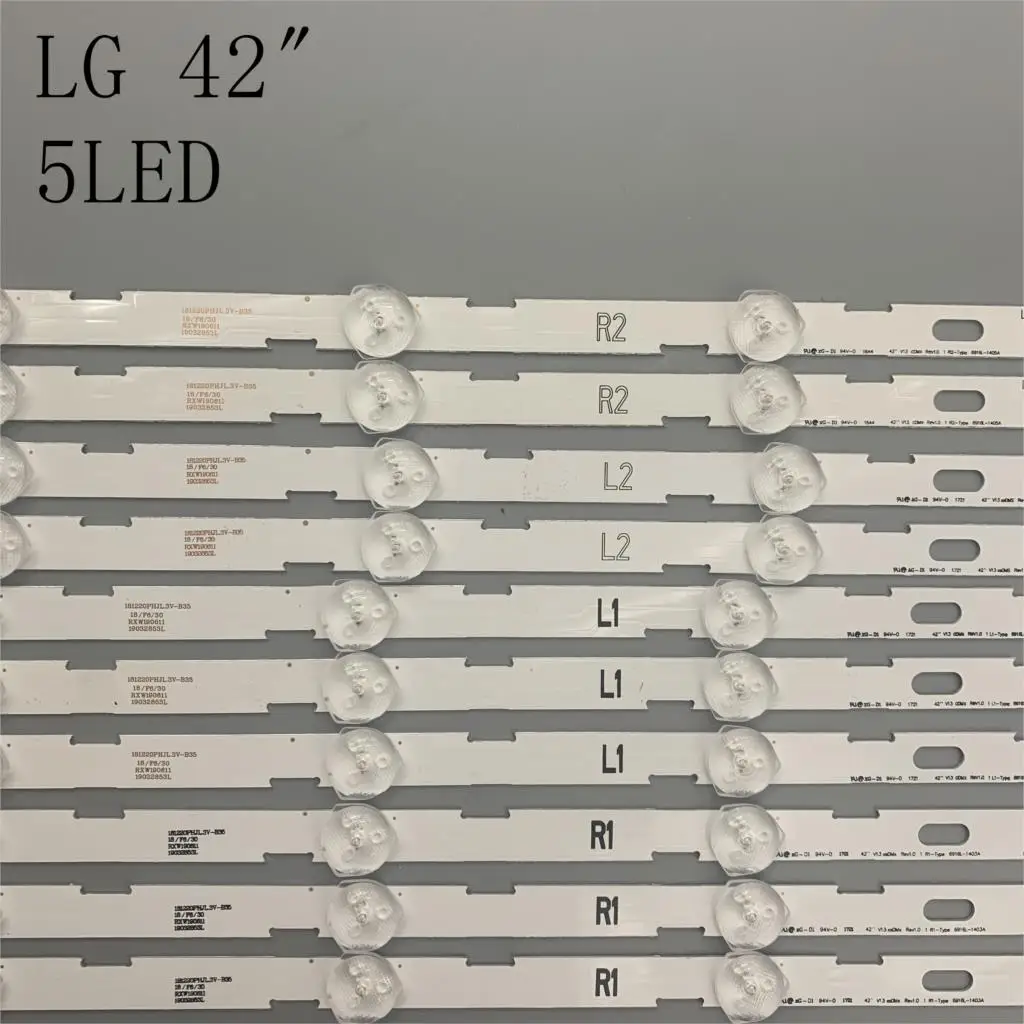 LED strip perfect Replacement for LIG 42LN5700 42LN519C 42LN5200-SA 42LN6150 42LN5758 42LN541V 42LN5450 6637L-0025A LC420DUE