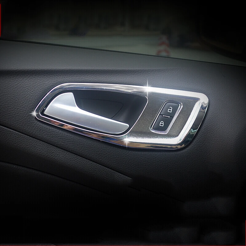 Для Ford Escape Kuga 2013 2014 2015 2016-2018 ABS хромированная внутренняя дверная ручка крышка чаши